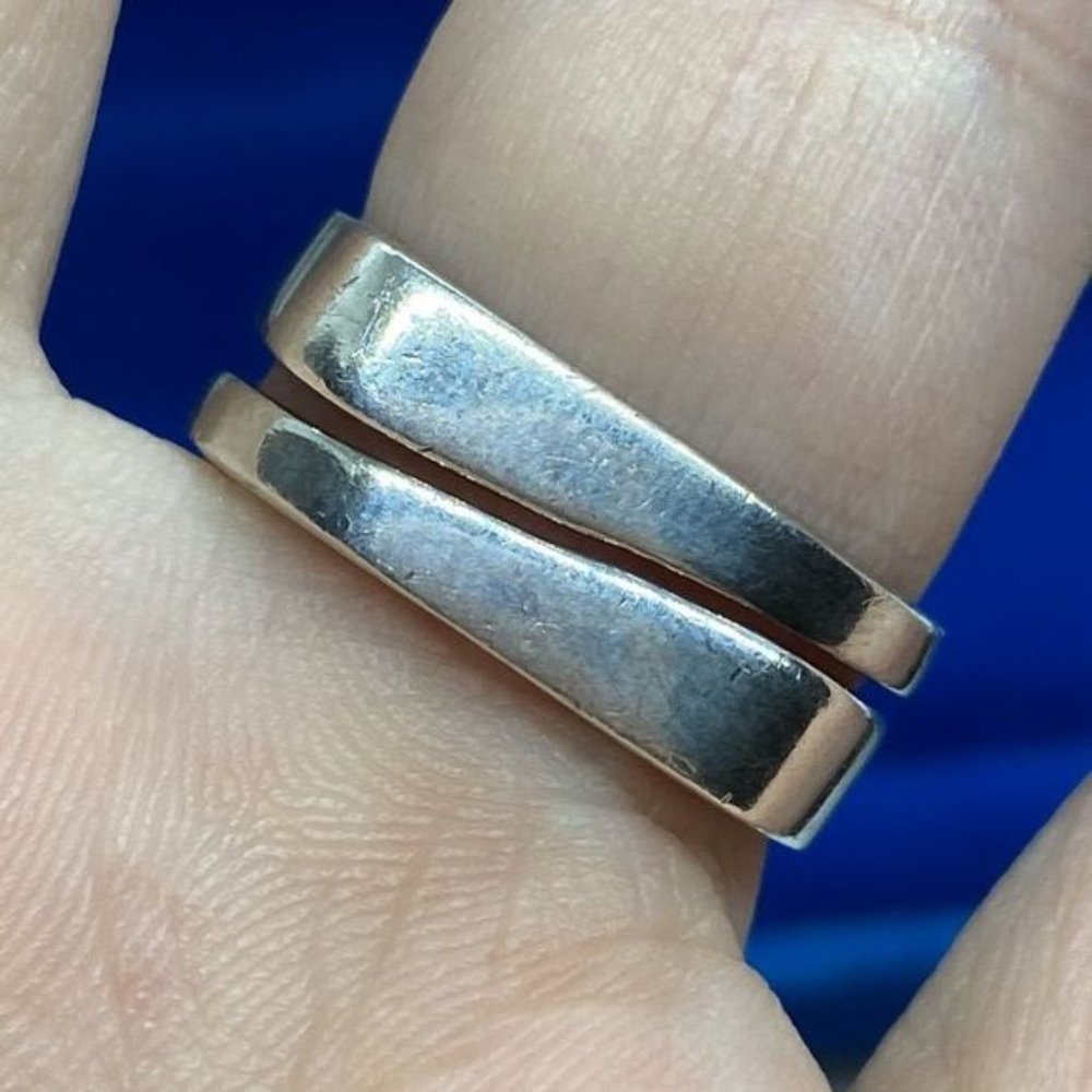 925 Split Abstract Ring - image 3